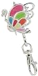 3D Multicolor Glitter Enamel Butterfly Charm Key Chain Purse Charm