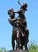 Vintage Signed Rape of the Sabine Women Bronze Statuelarge Solid Bronze Figurine By D. Leroc with Marble Base