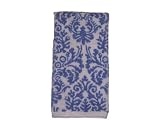 Revere Mills Waverly Jacquard Yarn Dyed Body 100-Percent Ring Spun Cotton Hand Towels, Lattice/Wings, Grape Mist - 16 by 28