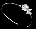 Katie Rhinestone & Crystal Silver Side Wedding Headband