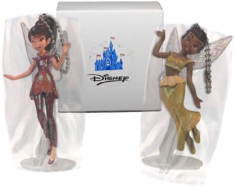 Disney Fairies "Iridessa & Vidia" Ball Key Chain/Dangler Set of 2- Limited Availability
