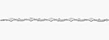 Miami Hurricanes Canes with Hurricane 7 5/8 Bracelet - Sterling Silver Jewelry