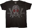 Resident Evil Gas Mask Black T-shirt Tee
