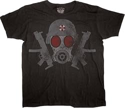 Resident Evil Gas Mask Black T-shirt Tee