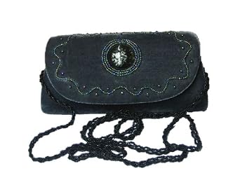 Click here to buy Handmade velvet beaded eye galsses case handbag purse bag holder by Melissa Design.
