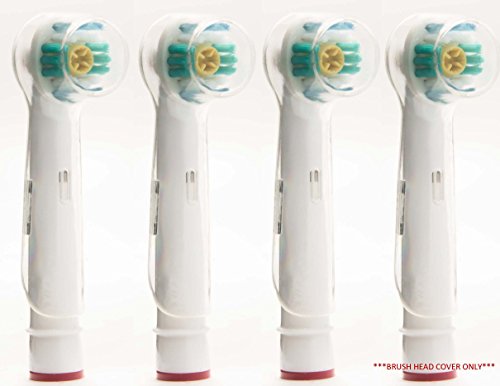 Oral B Replacment Brush Head Travel Protective Cover - Keep Dust Germs Away From Your Mouth, Great For Travel! (4 Pack)