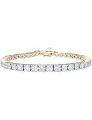 14k Gold 4-Prong Diamond Tennis Bracelet (10 cttw, H-I Color, I1-I2 Clarity)