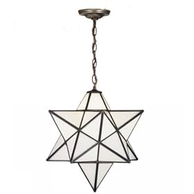 18 Inch W Moravian Star Pendant Ceiling Fixture by 