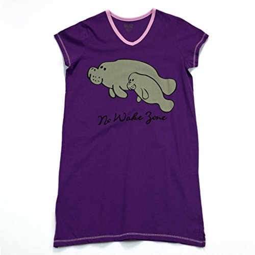 Lazy One Women's Manatee V-Neck Nightshirt