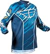 Fly Racing F-16 Jersey , Color: Blue/Navy, Size: XL, Size Segment: Youth, Size Modifier: 20-22 XF363-1101YX