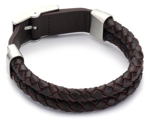 Esprit Herren-Lederarmband Edelstahl twilight lite brown 19 - 21cm S.ESBR11101B Preisvergleich