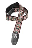 Levy's Leathers Asian Script Jacquard Guitar Strap,Red