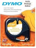 LABEL, DYMO LETRA TAG, WHITE FABRIC