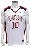 Maryland Terps Men's Rebound Basketball Jersey (XX-Large, White)