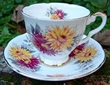 Review Royal stafford  / Royal Stafford Dahlia Pattern Teacup & Saucer Tea Cup