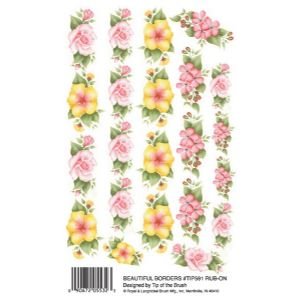 12 PACK RUB ON BEAUTIFUL BORDERS Papercraft, 