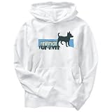 Hoodie Mens White  FRIENDS FUR - EVER - Chihuahua  Dogs