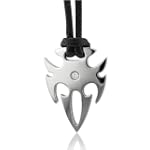SAVE $185.01 - Men's Stainless Steel Diamond Pendant Necklace (GH, SI, 0.05 carat) $109.99