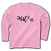 のんだくれ日本酒 長袖Tシャツ(ライトピンク) M