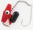 Head Start Diver w/Hook & Chain Trans Red - Fishing - Lures & Lure Kits