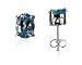 Sterling Silver Blue Topaz Oval Earrings