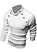 jeansian Men's Slim Fit Long Sleeves High Neck Shirt Pullover Sweater 8831
