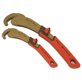 Olympia Tools 01-161 2-Pieces Power Grip Set, 10-Inch and 14-Inch Pipe Wrenches by Olympia