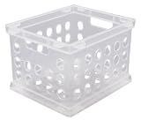 Sterilite 16958612 Small Crate - Clear - 12-Pack