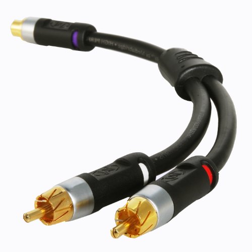 Mediabridge Ultra Series - RCA Y Adapter - 1-Female to 2-Male for Digital Audio or Subwoofer