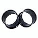 Qmcandy 4 Pairs Stainless Steel Double Twin Flare Flesh Tunnel Ear Plug Gauges 2g
