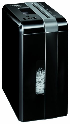 Fellowes DS-700C Partikelschnitt Aktenvernichter mit Sicherheitsstopp-Schalter Schneidleistung 7 Blatt, DIN Sicherheitsstufe 3 schwarz/silber