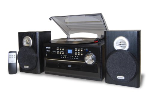 Jensen JTA-475 Sale ∣ ⊳ Very best Buy Jensen 3-Speed Stereo Turntable with Front Loading CD Player, CD-R/RW Compatible, Cassette and AM/FM Stereo Radio