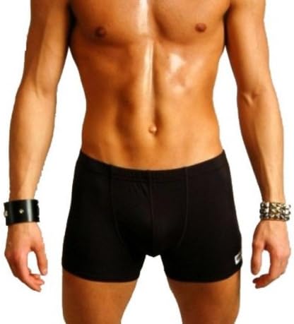 Mens New Boxer Square Cut Swimsuit Platinum Sport