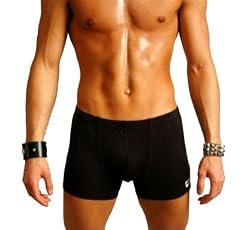 Mens New Boxer Square Cut Swimsuit Platinum Sport