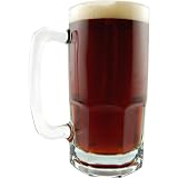German Style Extra Large Glass Beer Mug - 34 oz