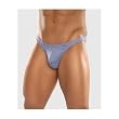 1st Fantasies Male Power Stretch Knit Pointelle Light Blue Bong Thong