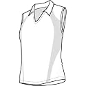 Nike Golf Women's Dri-Fit Body Mapping Sleeveless Polo Shirt - White - 205796-100