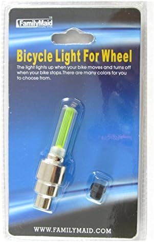 2 Pk, Bicycle Light for Wheel (Green)