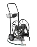 Outdoor Living : Liberty Garden Products 4-in-1 Multi-Purpose Two Wheel Garden Hose Reel With 200-Foot Hose Capacity #698-1-Bronze