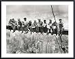 Art Poster Metal Framed Print - Lunch Atop a Skyscraper - Artist: unknown- Poster Size: 24 X 32