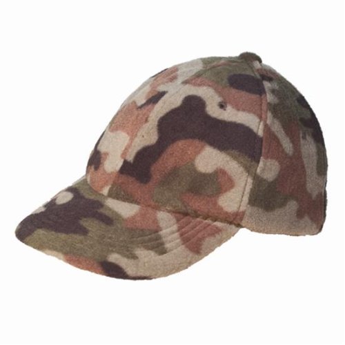 Camo Fleece Fishing + Hunting Baseball Cap Hat
