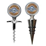 Milwaukee Brewers Cork Screw And Wine Bottle Topper Set