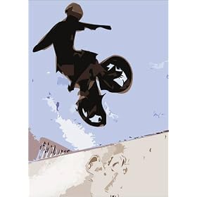 poster / affiche bmx #2 est disperible en (L x H): 50 x 70 cm de ZOI