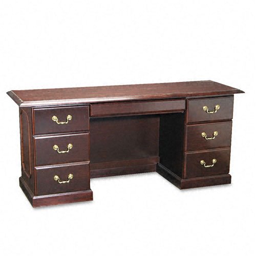 DMi : Governors Series Kneespace Credenza, 66w x 20d x 30h, Mahogany -:- Sold as 2 Packs of - 1 - / - Total of 2 Each