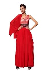 A-line Beaded Crepe Sleeveless Prom Dress/Party Dress  With a Sash 