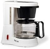 Jerdon First Class CM410WD 4 Cup Coffee Maker, White