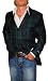 Polo Ralph Lauren Mens Wool Blazer Sport Coat Tuxedo Style Navy Green Plaid Tartan Jacket 40R