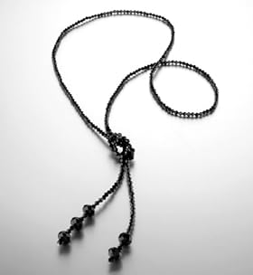 Multi-Faceted Bead Knot Necklace