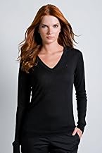 Club Collection Long Sleeve Cashmere Blend V-Neck Sweater
