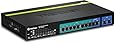 TRENDnet 8-Port Gigabit PoE+ and 2-Port Gigabit Ethernet Web Smart Switch with 2 Shared SFP Slots, Rack Mountable, TPE-1020WS